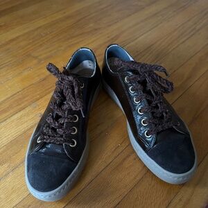 Paul Green Channing Sneaker Size 9  Moro Glossy Combo